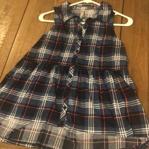 Button down tank top blouse